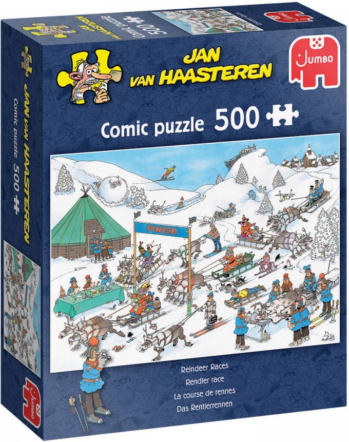 Jumbo Jan Van Haasteren Puzzel Rendier Race 500 Stukjes