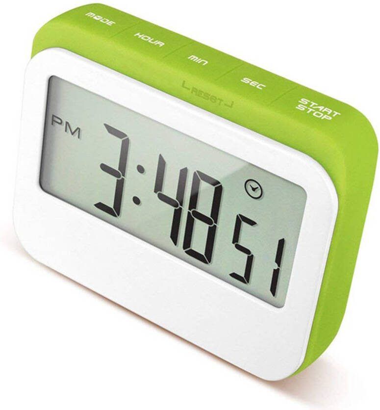 Krumble Digitale Kookwekker Wit Met Groen