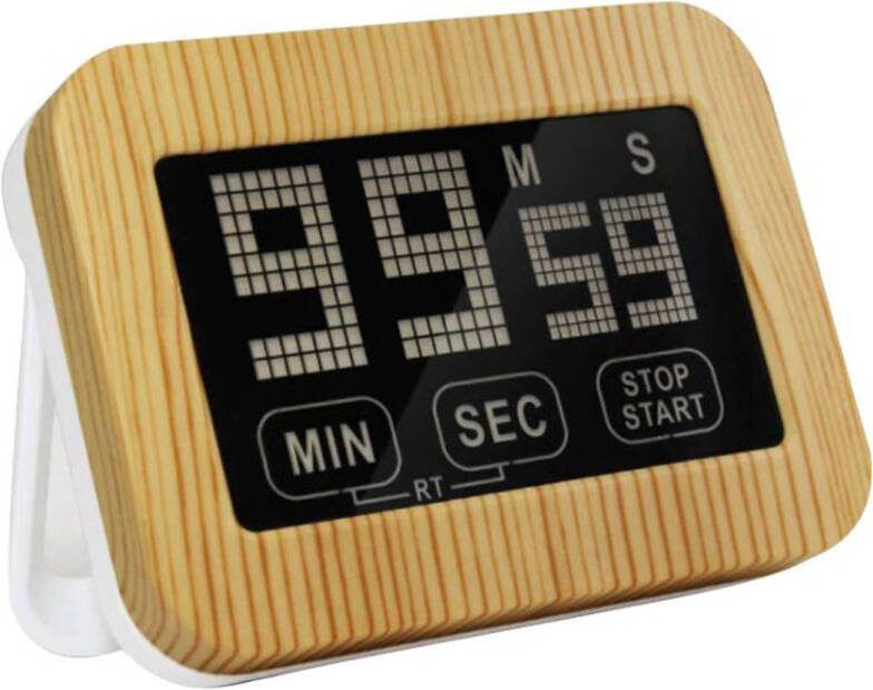 Krumble Digitale Kookwekker Wit Met Hout