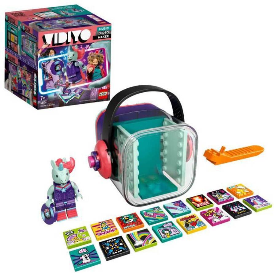 LEGO 43106 Vidiyo ™ Unicorn Dj Beatbox Music Video Creator, Muziekspeelgoed Met Eenhoorn, Augmented Reality App set