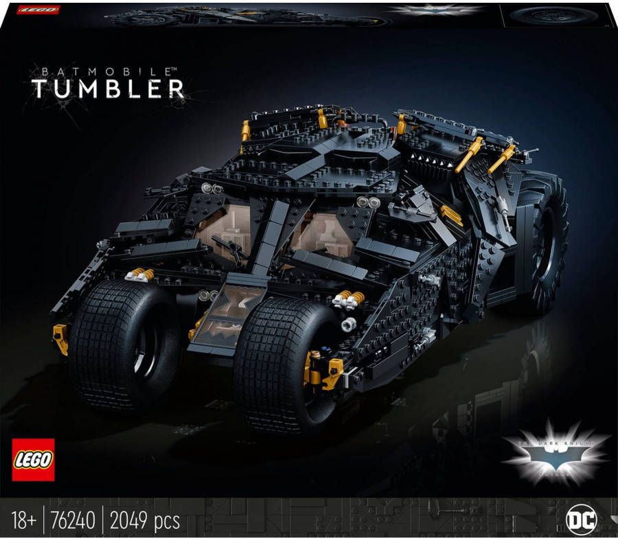 Lego 76240 DC Batmobile Tumbler Bouwset Voor Volwassenen, Verzamelbaar Displaymodel Cadeau Idee