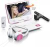 Lenco Portable 9 Dvd speler Met Usb hoofdtelefoon ophangbeugel Dvp 910pk Wit roze online kopen