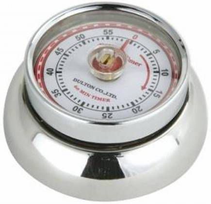 Zassenhaus Magnetische Kookwekker Zilver Chroom Retro collection