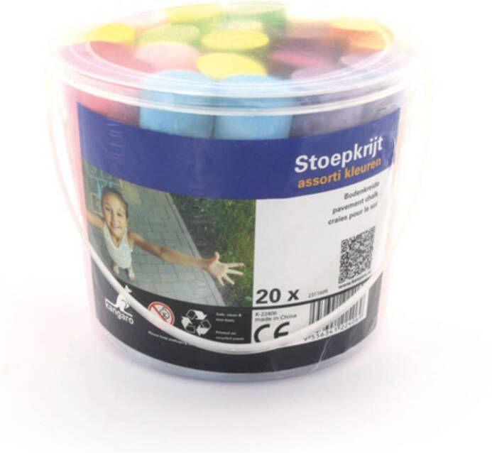 Masskas Stoepkrijt Kangaro Assorti 20 Stuks