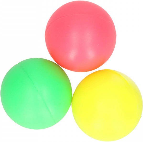 Merkloos 3x Gekleurde Beachball Strand Balletjes Set Buitenspeelgoed Beachballsets