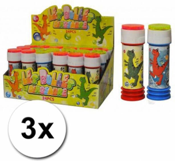 Merkloos Dinosaurus Bellenblaas 3 Stuks Bellenblaas