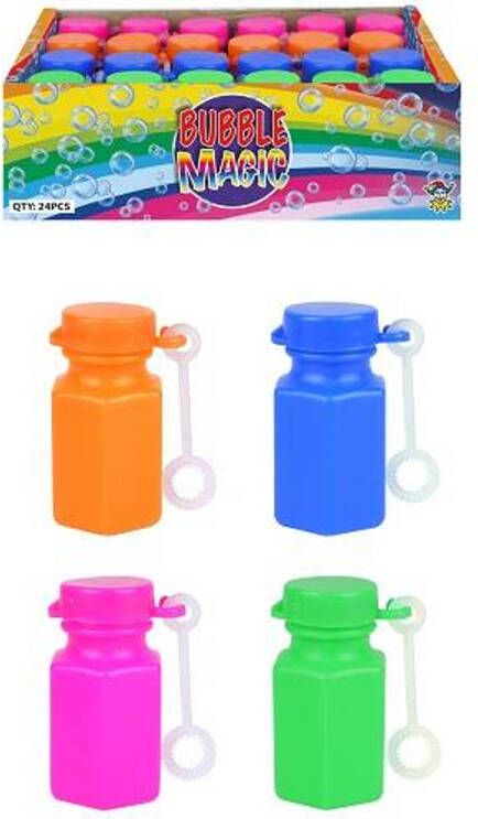 Merkloos Uitdeelcadeautjes Grabbelton Mini Bellenblaas, 15ml In Display(24