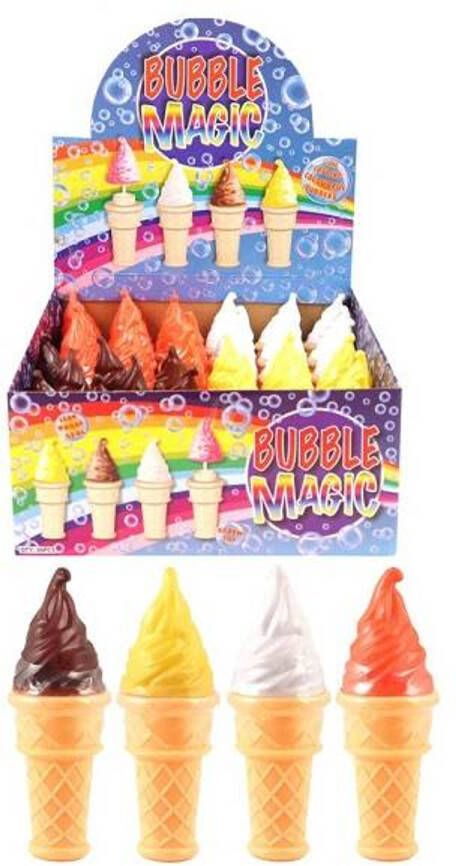 Merkloos Uitdeelcadeautjes Ijsjes Bellenblaas 15ml In Display(36 Stuks )