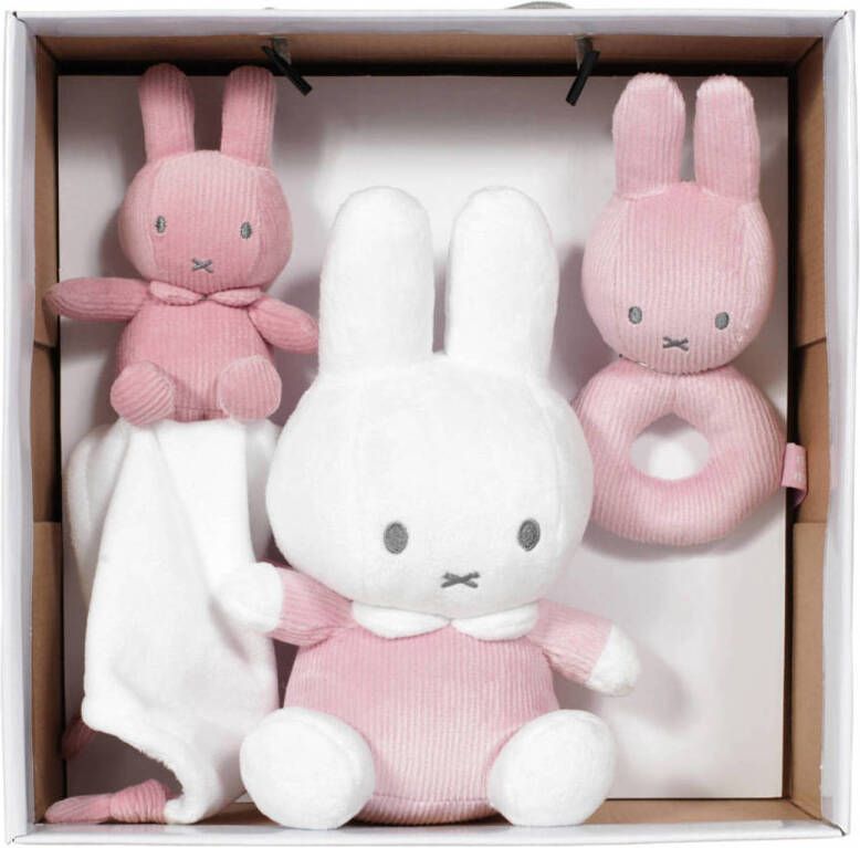 Nijntje Gift Set Pink Baby Rib 0+ Maanden 3 Delig