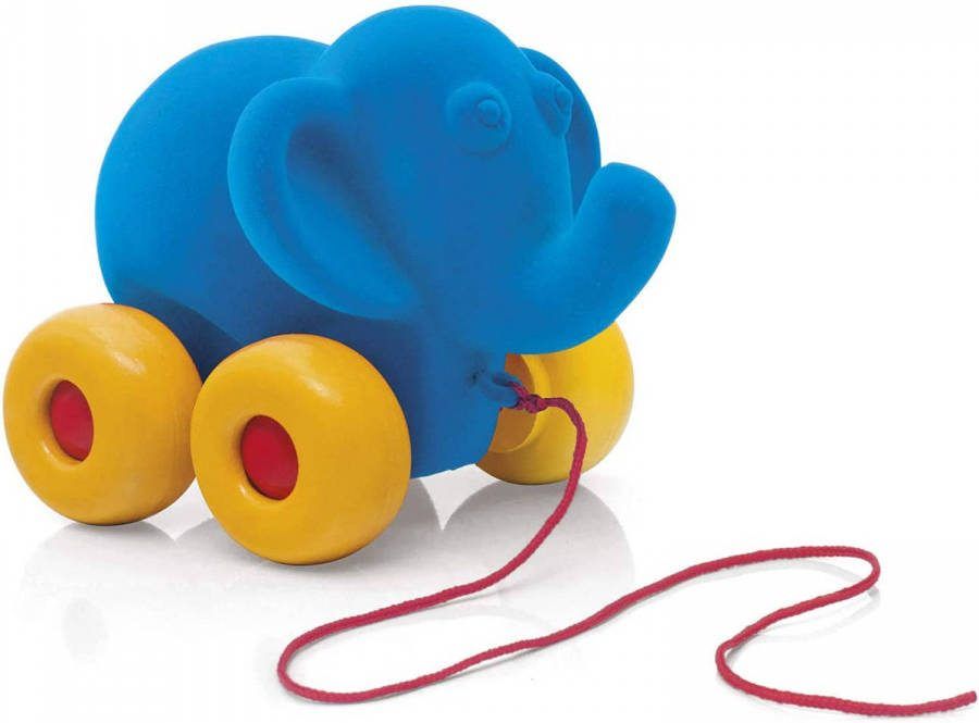 Rubbabu  Trekdier olifant, blauw groot Blauw