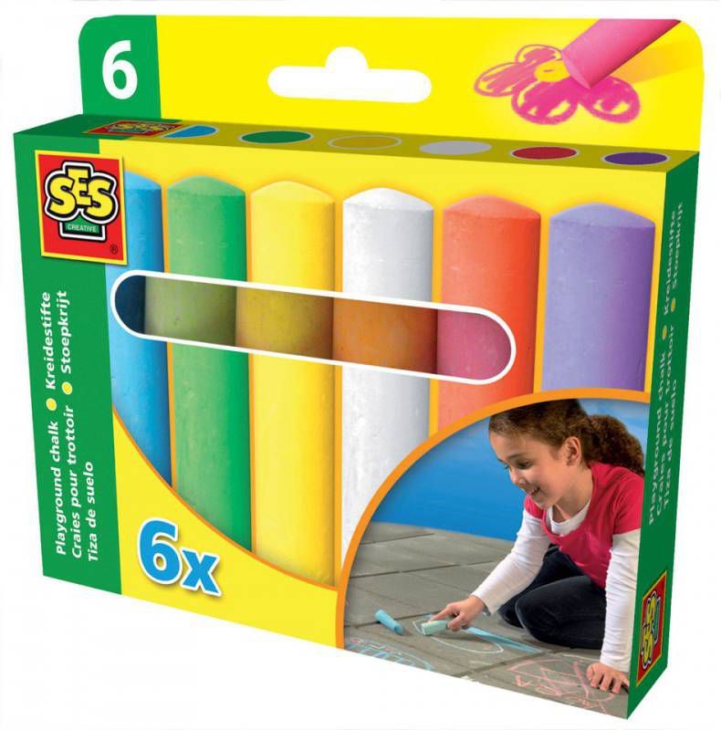 SES Creative Stoepkrijt 6 pack