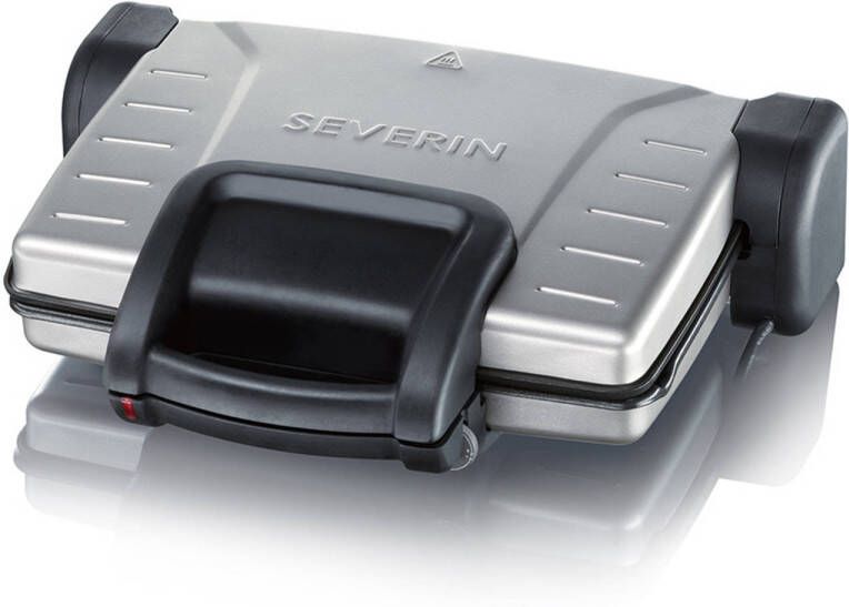 Severin Contactgrill KG 2389 groot grilloppervlak, antiaanbak gecoate, uitneembare grillplaten, hittebestendige lak