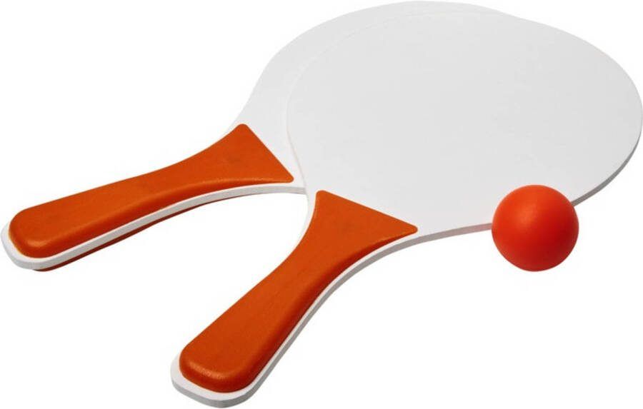 Shoppartners Oranje/witte Beachball Set Buitenspeelgoed Beachballsets