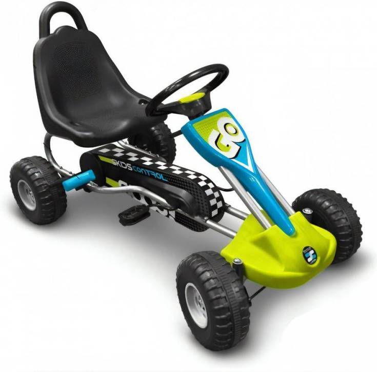 Stamp Skelter Go Kart Skids Control 89 Cm Blauw/groen