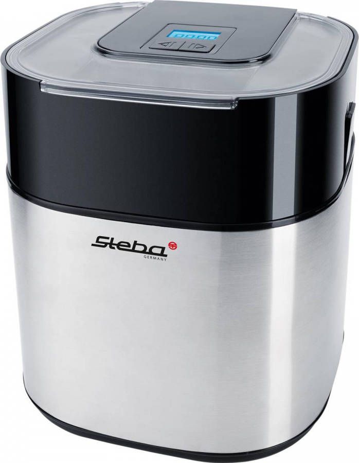 Steba Ic30 Roomijsmachine Met Vrieskom 1, 5l Rvs/zwart