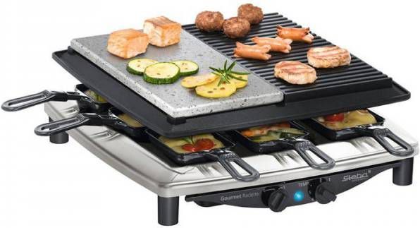 Steba Rc4plusdeluxe Steengrill Gourmet Teppanyaki Grill 8 Personen Chroom