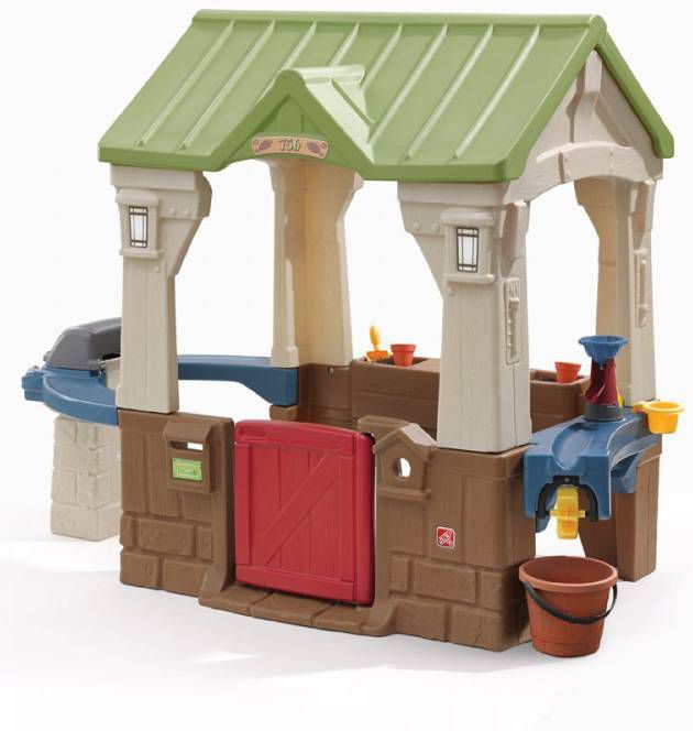 Step2 Speelhuis Met Waterbaan En Barbecue