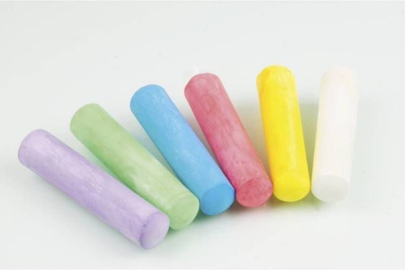 Eberhard Faber Stoepkrijt 4 kantig 6 Kleuren