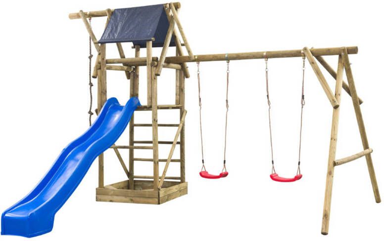 Swing King Speeltoestel Niels blauwe glijbaan 7880112