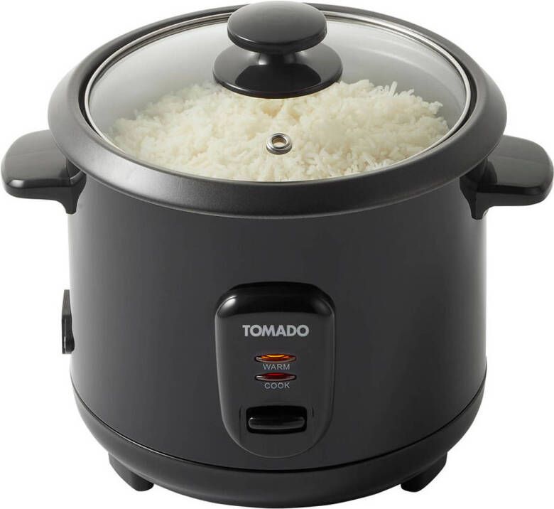 Tomado Trc1001b Rijstkoker 5 Porties Warmhoudfunctie Anti Aanbaklaag Zwart
