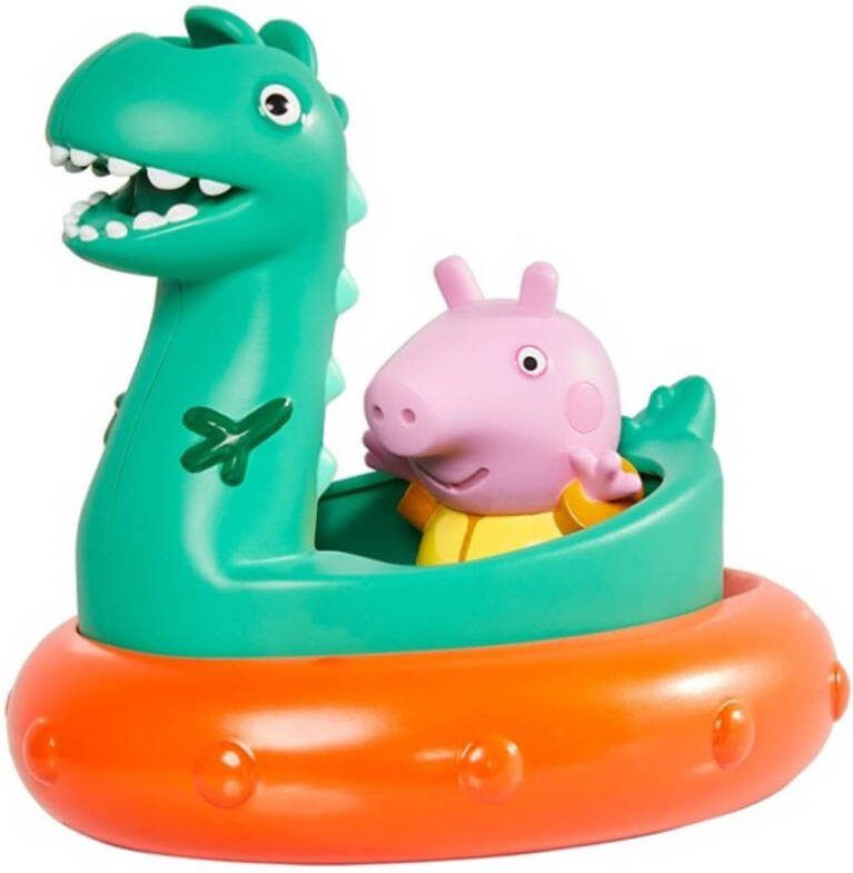 Tomy Badspeelgoed Peppa Pig Dinosaurus 12 Cm Groen 3 delig