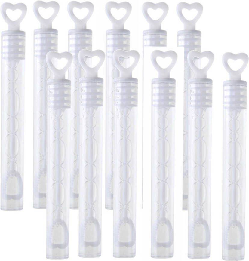 Trendoz 18x Bruiloft Bellenblaas Buisje Met Hart 1 X 10 Cm Bellenblaas