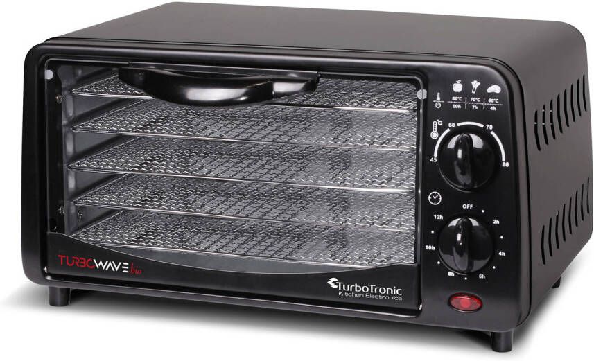 TurboTronic Fd9 Voedseldroger 9 Liter Zwart