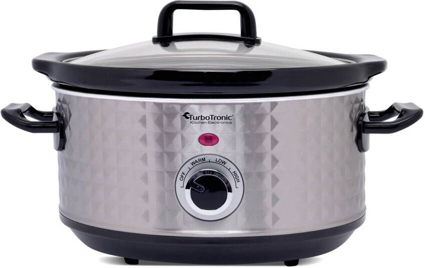 TurboTronic Sc3d Slowcooker Stomer 3.5 Liter Diamond Rvs