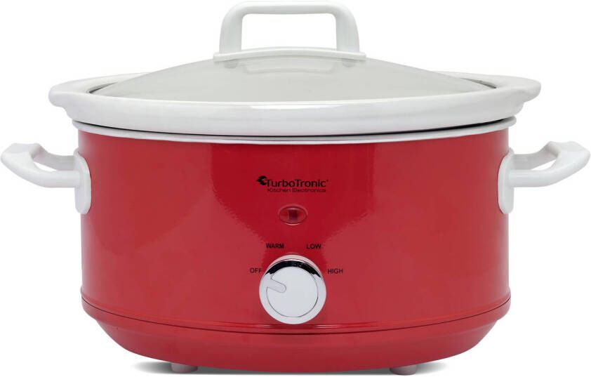 TurboTronic Sc3p Slowcooker Stomer 3.5 Liter Rood