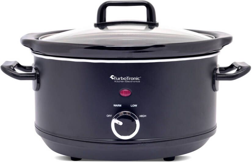 TurboTronic Sc3p Slowcooker Stomer 3.5 Liter Zwart