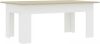 VidaXL Salontafel 100x60x42 cm bewerkt hout wit en sonoma eikenkleurig online kopen