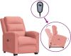 VidaXL Sta op stoel Verstelbaar Fluweel Roze online kopen