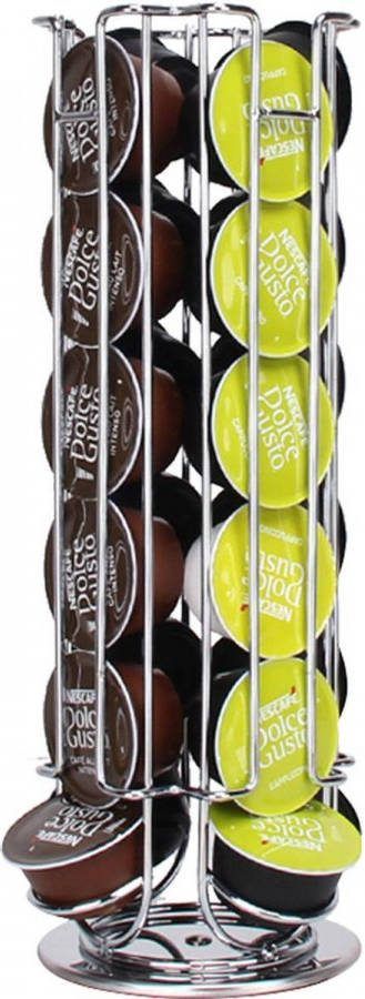 Zindoo Capsulehouder 24 Cups Zilver