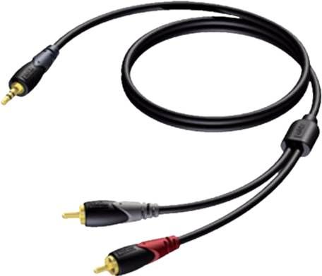 ProCab CLA711 3, 5mm male 2x RCA 1, 5mtr.