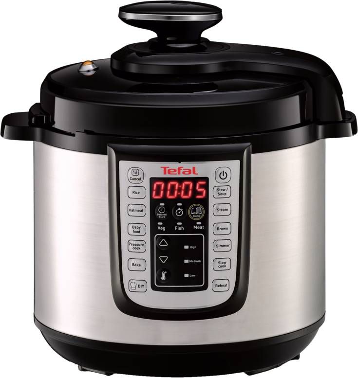 Tefal CY505E All in One Slowcooker, Multicooker en Snelkookpan