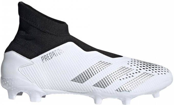 adidas PREDATOR 20.3 LL GRAS VOETBALSCHOENEN(FG)Wit Zilver Zwart