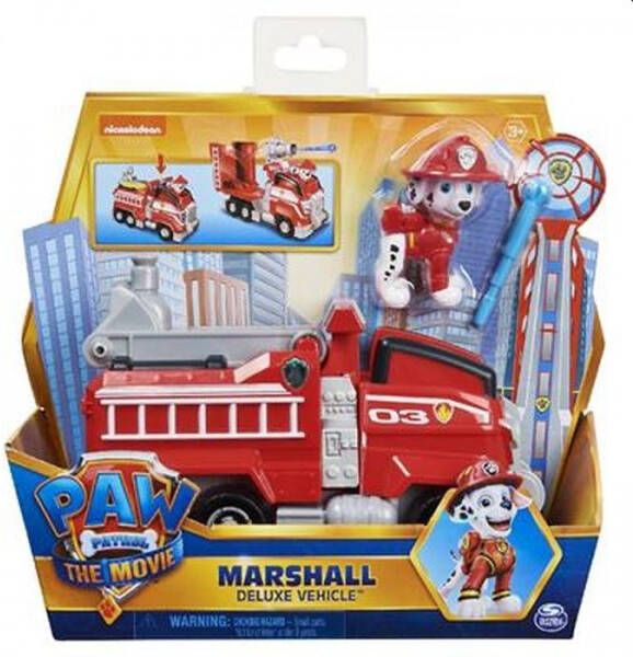 PAW Patrol Pat &apos, Patrol voertuig + Marcus figuur The Movie&apos