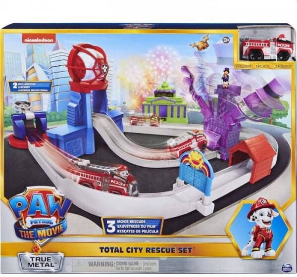 Spinmaster Paw Patrol The Movie True Metal Adventure City Playset