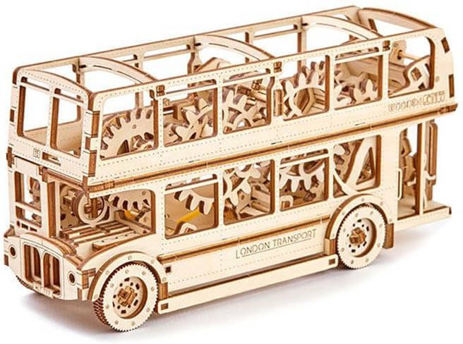 Wooden City Londen Bus Houten Modelbouw
