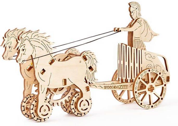 Wooden City Romeinse Strijdwagen Houten Modelbouw