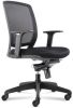 24Designs Star Basic 1 Bureaustoel Zwarte Stof/mesh Zwarte Kruispoot Met Wielen online kopen