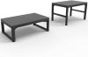 Allibert verstelbare tafel Lyon grijs 116x71, 5x40/66 cm Leen Bakker online kopen