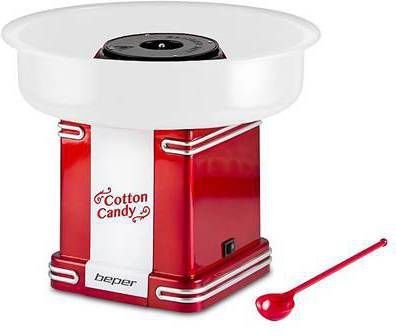 Beper 90.396Y Suikerspinmachine Rood