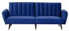 Beliani Vimmerby Slaapbank blauw fluweel online kopen