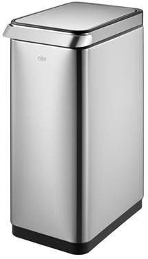 Eko Afvalbak Touch Bar 30 L matzilverkleurig
