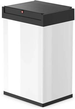 Hailo Vuilnisemmer Big Box Swing L 35 liter, plaatstaal, prullenbak met zelfsluitende swingdeksel