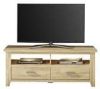 Hioshop Canasta TV meubel 2 lades en 2 planken, eiken decor. online kopen