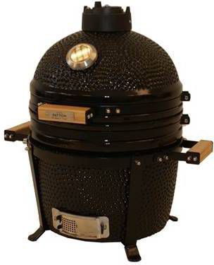Patton Premium Kamado 15 Table Black Grill Barbecue Ø 34 cm Zwart