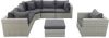 SUNS Parma loungeset XL inclusief loungestoel White grey online kopen
