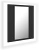VidaXL Badkamerkast met spiegel en LED 40x12x45 cm grijs online kopen